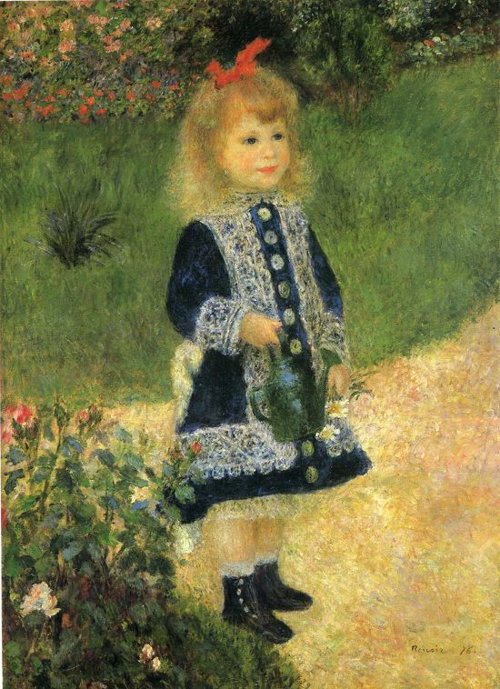 La Petite Fille L Arrosoir Par Pierre Auguste Renoir Tableaux