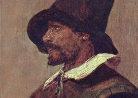 Tête d'homme au chapeau pointu (Portrait de Jan Dood)