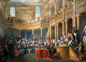 Le Consulte de la République cisalpine réunie en comices à Lyon pour décerner la présidence au Premier Consul, le 26 janvier 1802 