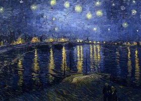 La nuit étoilée sur le Rhône