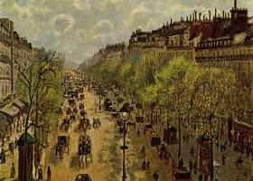 Boulevard Montmartre au printemps 