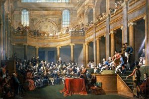Le Consulte de la République cisalpine réunie en comices à Lyon pour décerner la présidence au Premier Consul, le 26 janvier 1802 
