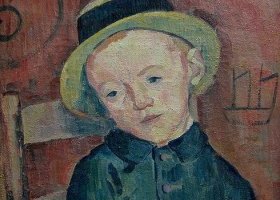 Portrait du petit garçon au chapeau