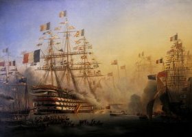 La reine Victoria à Cherbourg, le 6 août 1858