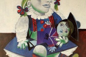 Maya avec une poupée
