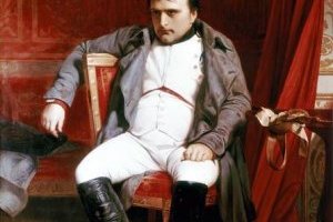 Napoléon abdiquant à Fontainebleau