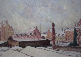 Neige à Bruges 