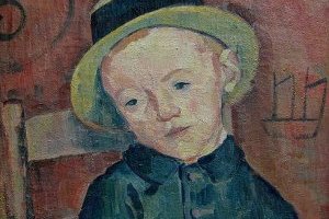 Portrait du petit garçon au chapeau