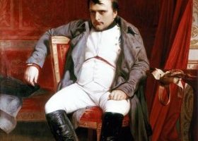 Napoléon abdiquant à Fontainebleau