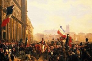 Louis-Philippe, Duc d'Orléans, arrive à l'Hôtel de Ville de Paris