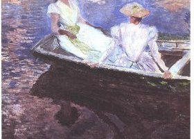 Deux jeunes filles dans un bateau