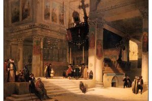 Intérieur d'une église à Constantinople