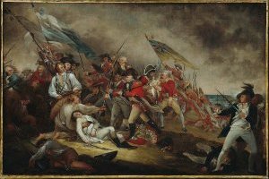 La mort de warren général au combat de colline de Bunker