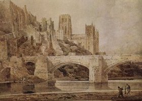 La cathédrale de Durham et le pont