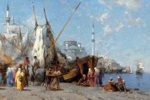 Marché à Istanbul (Constantinople)
