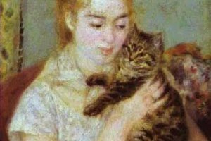 Femme avec un chat