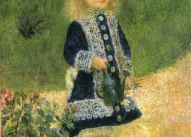 La petite fille à l'arrosoir
