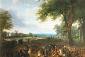 Napoléon Ier reçu au château de Ludwigsburg par Frédéric II, duc de Wurtemberg