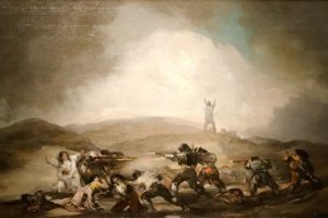 Scène de la guerre d'Espagne