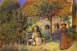 Scène de jardin en Bretagne