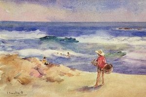 Garçon sur le sable